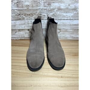 Toms Pull On Ankle Suede Boot Women’s Size 7.5 Light Tan/brown